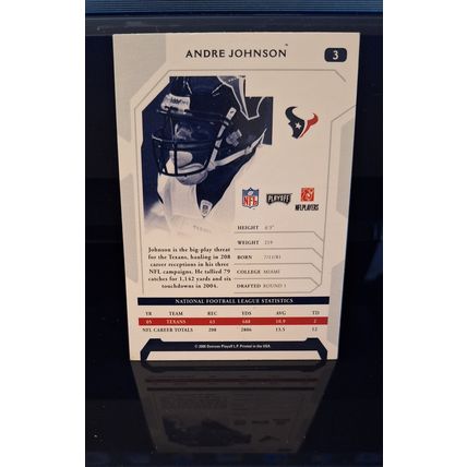 ANDRE JOHNSON 2006 DONRUSS PLAYOFF FOOTBALL CARD #3