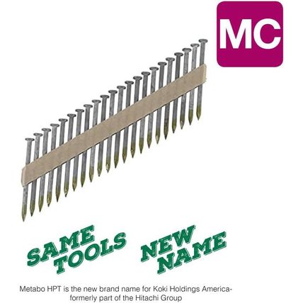 Metabo HPT Framing Nails | 1-1/2 In. X .148 in | Metal Connector, Paper Tape | 3