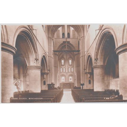 Interior Of St Cross Church Winchester Hampshire Postcard (QHAM328)