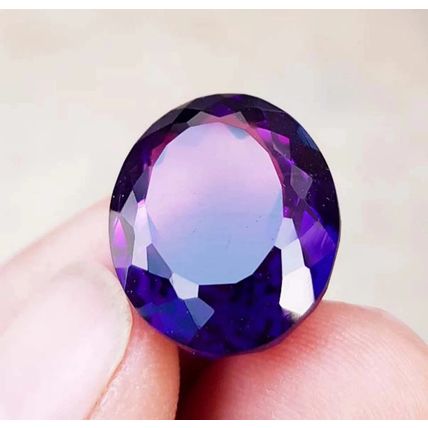 Charming 37.0 Ct Purple Amethyst Gemstone Oval Cut Natural Unheated Jewel