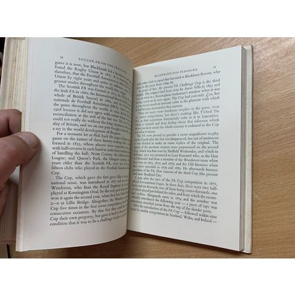 1955 "SOCCER FROM THE PRESS BOX" FOOTBALL SPORTSMAN BOOK CLUB HB BOOK (P3)