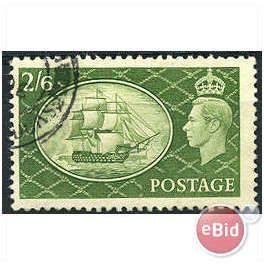 1951 SG509 2/6d Yellow-Green Very Fine Used