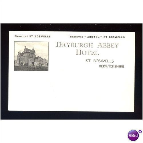 Berwickshire DRYBURGH ABBEY HOTEL Postcard