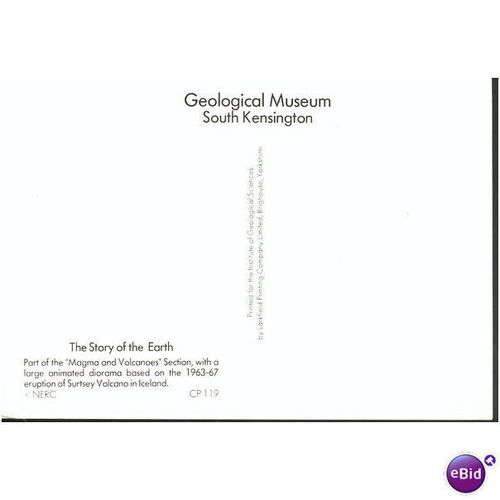 GB Postcard - Geological Museum, South Kensington, London