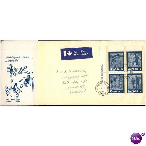 Canada FDI Cover 1974 - SG 768-771 - 21st Summer Olympic Games, Montreal