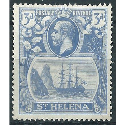 St Helena 1923 SG101 3d Bright Blue Mounted Mint .. ..
