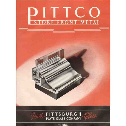 pittsburgh plate glass company 1938 store front metal vintage catalog