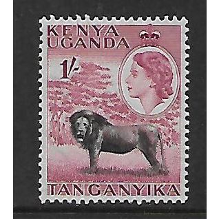 KENYA UGANDA & TANYANIKA 1954 1s BLACK & CLARET LION SG 175 M/MINT