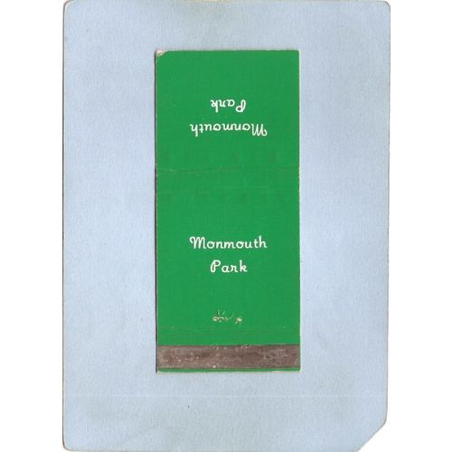 New Jersey Oceanport Matchcover Monmouth Park~3433