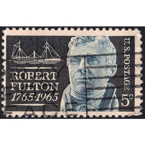 USA, PEOPLE, Robert Fulton, black 1965, 5c