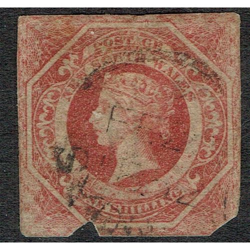 New South Wales 1854 1/- Brownish Red SG101 GU