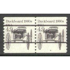 2124a 4.9c Buckboard Fine MNH Dry Gum CNP Right 6 P0404