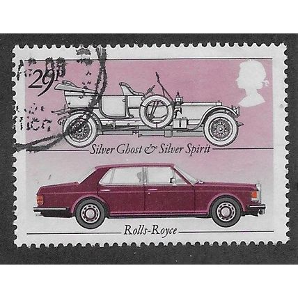 1982 29P 'BRITISH MOTOR CARS' FINE USED (EBID74-109)
