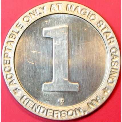 Magic Star. $1 Casino Token. Henderson, NV. P75.
