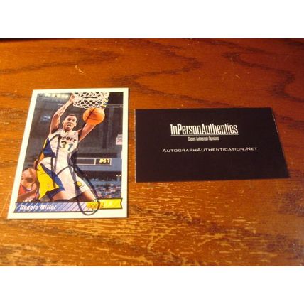 1992/1993, Upper Deck, Autograph Card, w/COA, REGGIE MILLER, HOF, Pacers