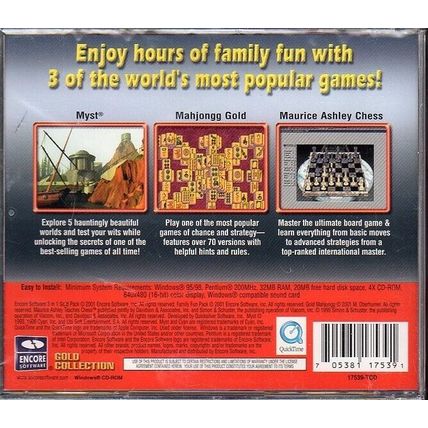 Family Fun Pack (2PC-CDs, 2001) for Windows 95/98 - New Sealed Jewel Case