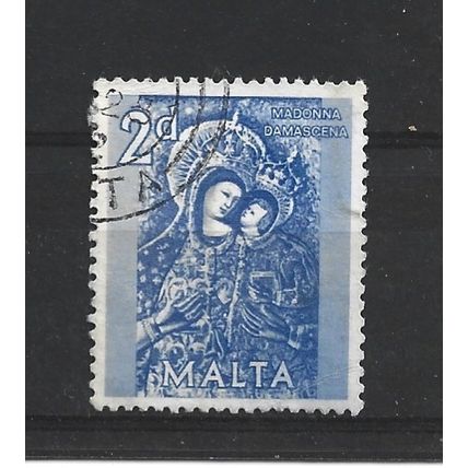 Malta.SG307 2d "Madonna Damascena".Fine Used.Apr25b