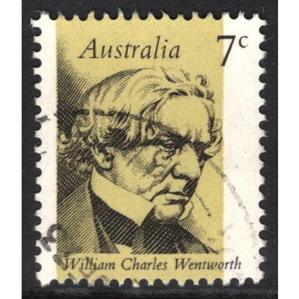 AUSTRALIA 1973: FAMOUS AUSTRALIANS - 7c WILLIAM CHARLES WENTWORTH USED (G4)
