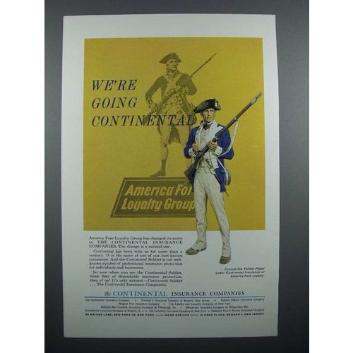 1963 Continental Insurance Ad - We're Going Continental