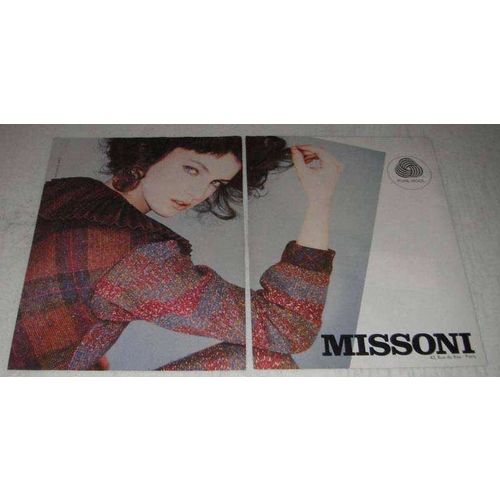 1981 2-page Missoni Fashion Ad