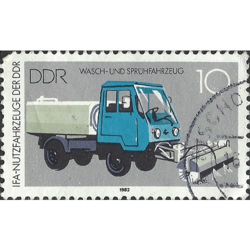 GERMANY, ROAD, Street cleaning lorry, grey 1982, 10pf