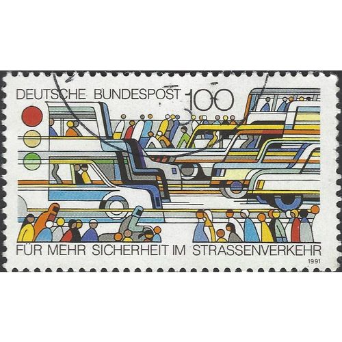 GERMANY, Road Safety Campaign, white 1991, 100pf
