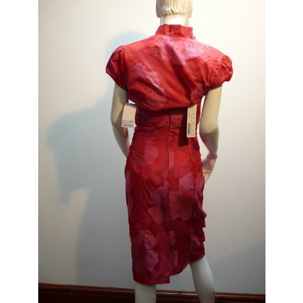 LINEA RAFFAELLI RED DRESS & BOLERO WEDDING / RACES / PARTY UK 10 £630 BNWT