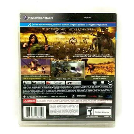 Lord of the Rings: Aragorn's Quest for PlayStation 3 PS3 (M5)