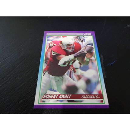 1990 Score Football Card # 180 Robert Awalt Excellent-Mint (6) Phoenix Cardinals