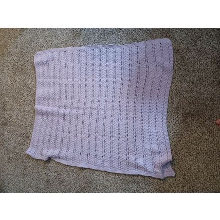36 x 36 hand made baby blanket orchid