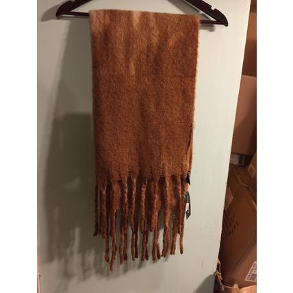 Steve Madden Tie-Dyed Scarf Tan One Size 20'x80"