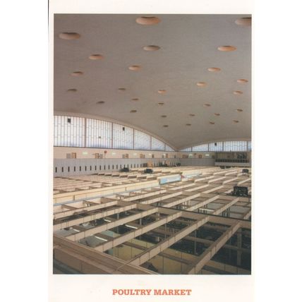 Poultry Market East London EC1 Advertising Postcard