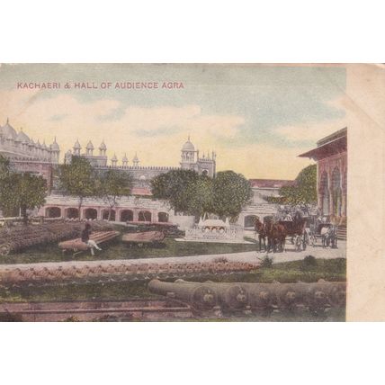 Kachaeri & Hall of Audience Agra India Postcard