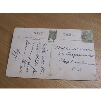 1910 Dainty Series Postcard -Goat cart @ Chine Road - Shanklin, Isle of Wight