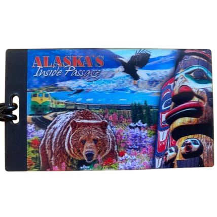 Alaska Inside Passage 3D Luggage Bag Tag
