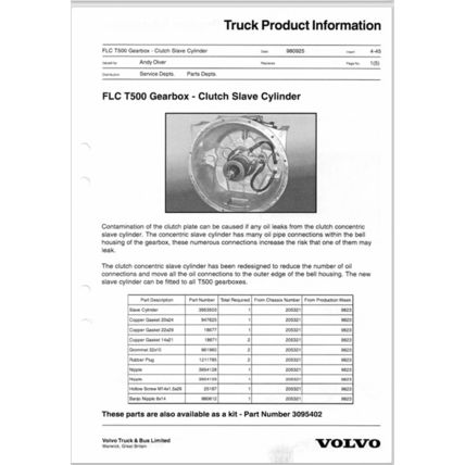 Volvo Trucks Power Transmission Product Information 1998 2003 PDF
