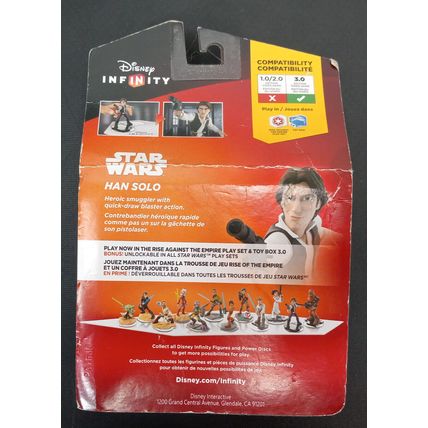 Disney Infinity 3.0 Star Wars Han Solo Figure New In Box