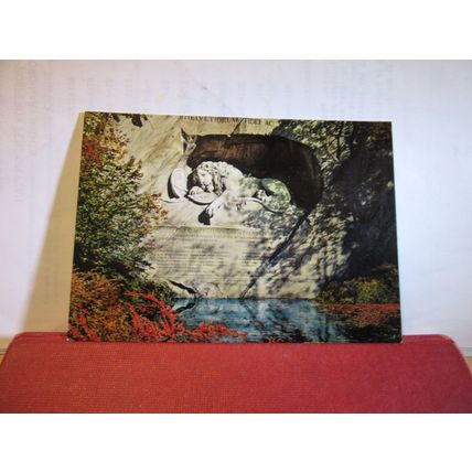 LION'S MONUMENT, LUZERN, SWITZERLAND unused postcard Lucerne =
