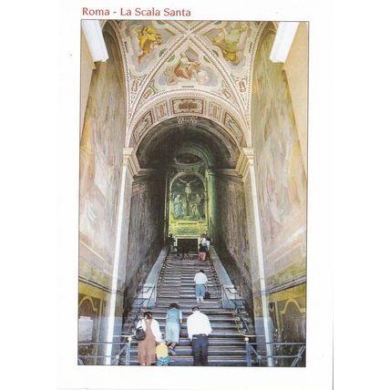 Roma Scala Santa Italy Postcard unused VGC