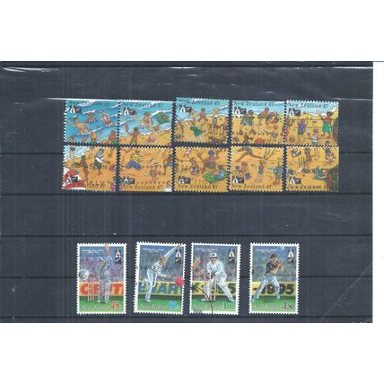 New Zealand Stamps 1995 Centenary of New Zealand Cricket Council used (AQ680)