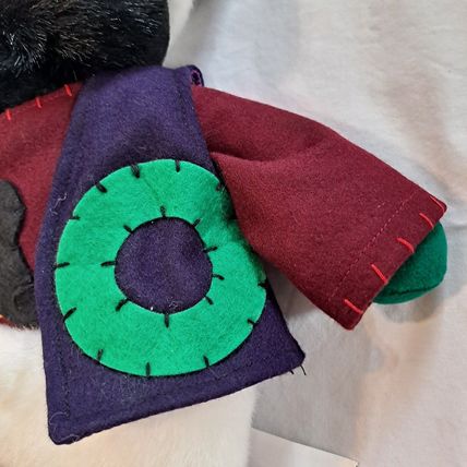 Vintage ZCMI PENGUIN 3D PLUSH CHRISTMAS STOCKING 22" Bird Felt