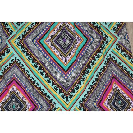 Women's Summer Cloths Maxi Dress Sleeveless southwest Aztec Design Size 12 BOHO