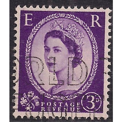 GB 1958 QE2 3d Lilac Wilding Wmk 179 SG 575 ( J309 )