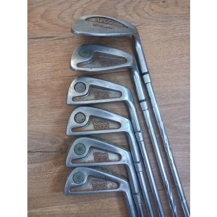 Vintage Wilson 1200 Iron Set 3,4,5,6,9 and SW Golf Clubs Irons