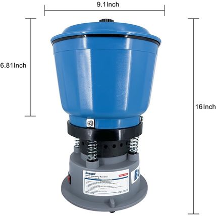 9LBS Electric Vibratory Tumbler Polishing Machine Capable of Wet Polishing