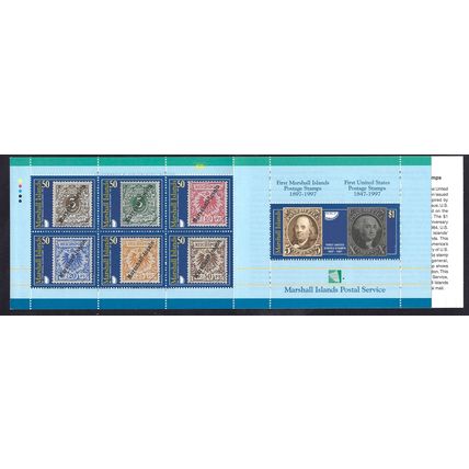Marshall Islands 637a MNH Complete Booklet Stamps on Stamps Zayix 092523SM61M