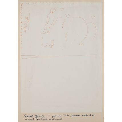 SALVADOR DALÍ (Spanish, 1904-1989). Working maquette for Dalí, April 14 to May 5