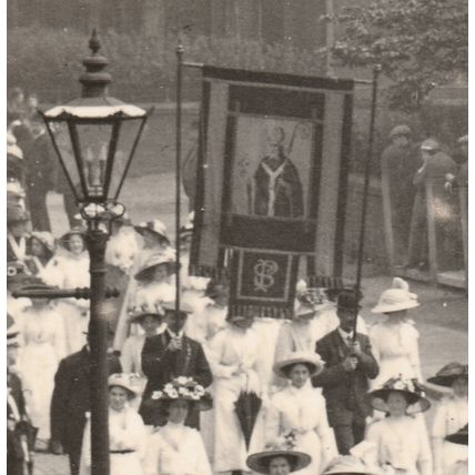 Sunday School or Whit Walk, c.1910 - RP Postcard