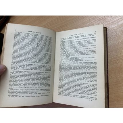 RARE* 1886 CHARLES DICKENS BARNABY RUDGE FICTION ILLUSTRATED HARDBACK BOOK (P4)