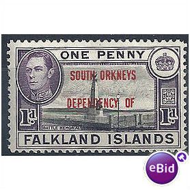 Graham Land 1944 A3 2d Black & Carmine-Red Mtd.Mint